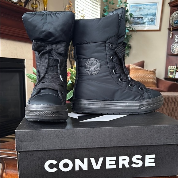 Brand New Converse Chuck Taylor All Star Elements Boot X-Hi Top Black Lace Up - Picture 1 of 16